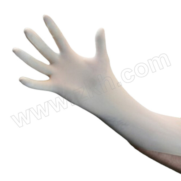 AMMEX/爱马斯 医用乳胶检查手套 XLFRT44100 M 无粉麻面 100只 1盒