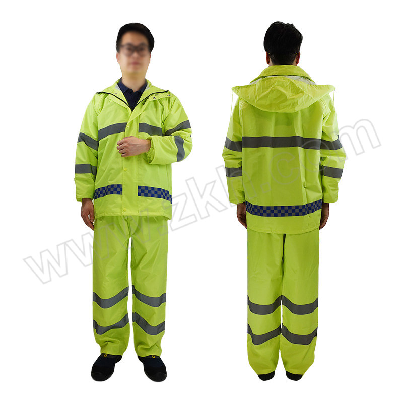 ANDANDA/安丹达 反光雨衣 R1S11 XL(175) 荧光绿 牛津纺+PVC涂层 150D EV 1套