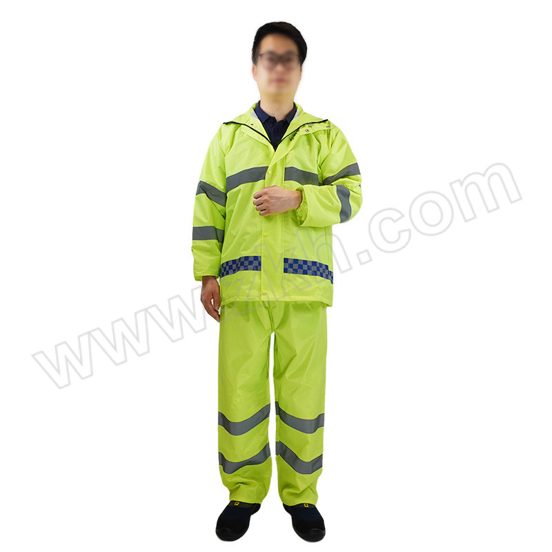 ANDANDA/安丹达 反光雨衣 R1S11 XL(175) 荧光绿 牛津纺+PVC涂层 150D EV 1套