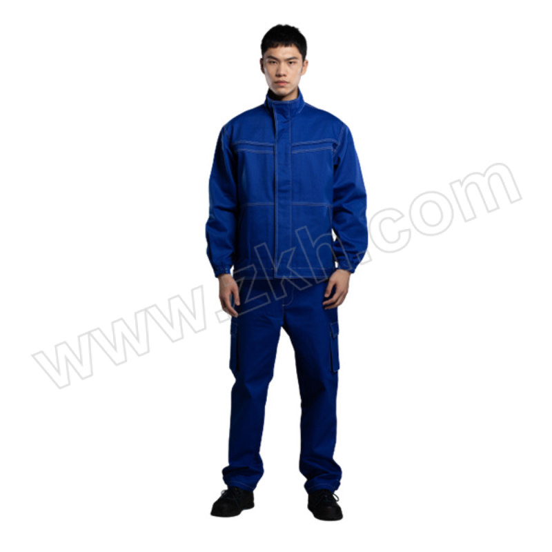 ANDANDA/安丹达 阻燃服 F1S1B XL 宝蓝色 100%阻燃棉 分体式 1套