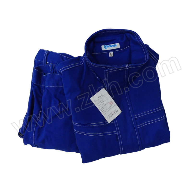 ANDANDA/安丹达 阻燃服 F1S1B XL 宝蓝色 100%阻燃棉 分体式 1套