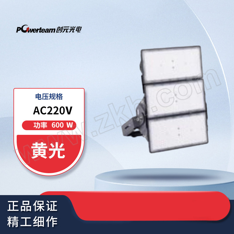 CYGD/创元光电 LED球场灯(投光灯) CYGT562-LED600W 2700K 450×300×60mm IP65 黄光 1个