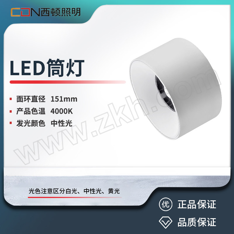 XIDUN/西顿 LED筒灯 DAM3420/S 20W 3000K 1个