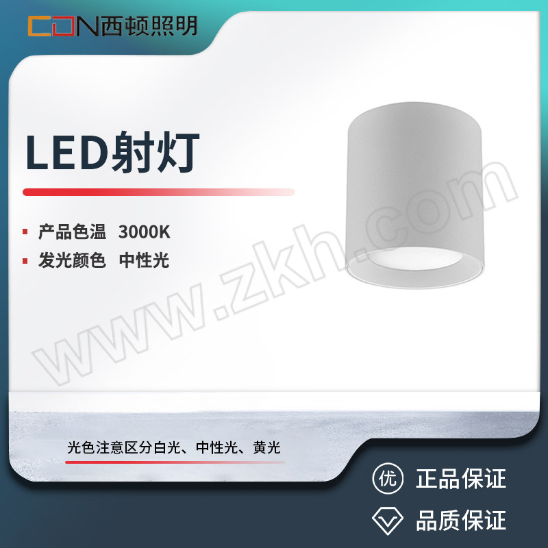 XIDUN/西顿 LED射灯 CEX9101C-A 15W 3000K 1个