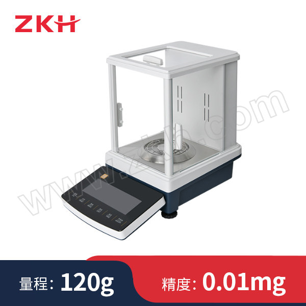 ZKH/震坤行 CEB-N系列半微量十万分之一天平 ZCEB125N 最大量程120g 精度0.01mg 内校 1台