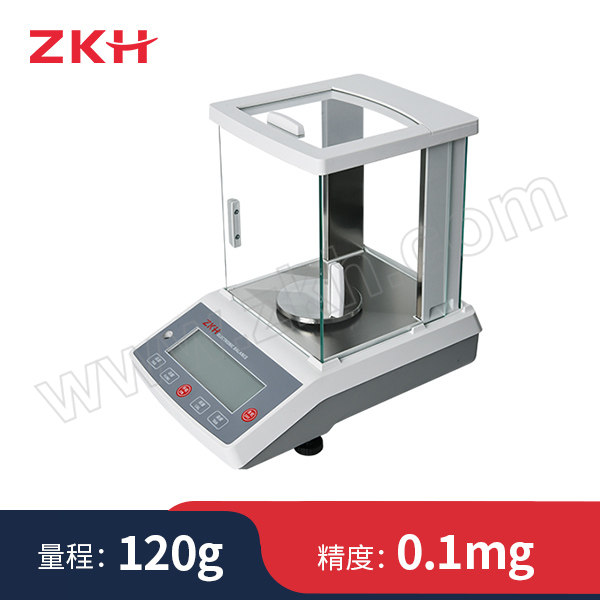ZKH/震坤行 FA-N系列万分之一分析天平 ZFA1204N 最大量程120g 精度0.1mg 内校 内置砝码 1台