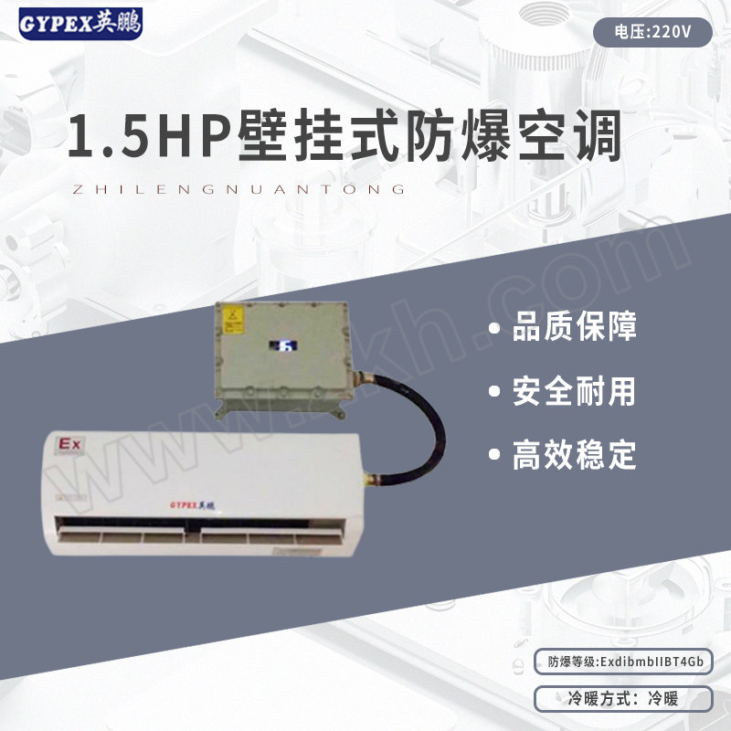 GYPEX/英鹏 1.5HP壁挂式防爆空调 BFKT-3.5 冷暖 裸机标配 不含安装 辅材按标准收费 1台