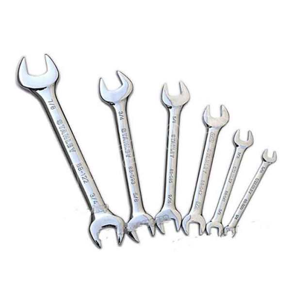 stanley史丹利英制精抛光双开口扳手880851221把