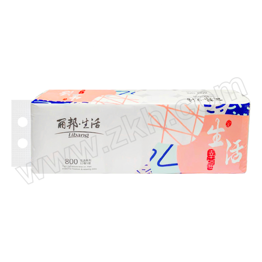 YILI/伊利 丽邦生活800g12卷14提5层实芯卷纸 800g 1套