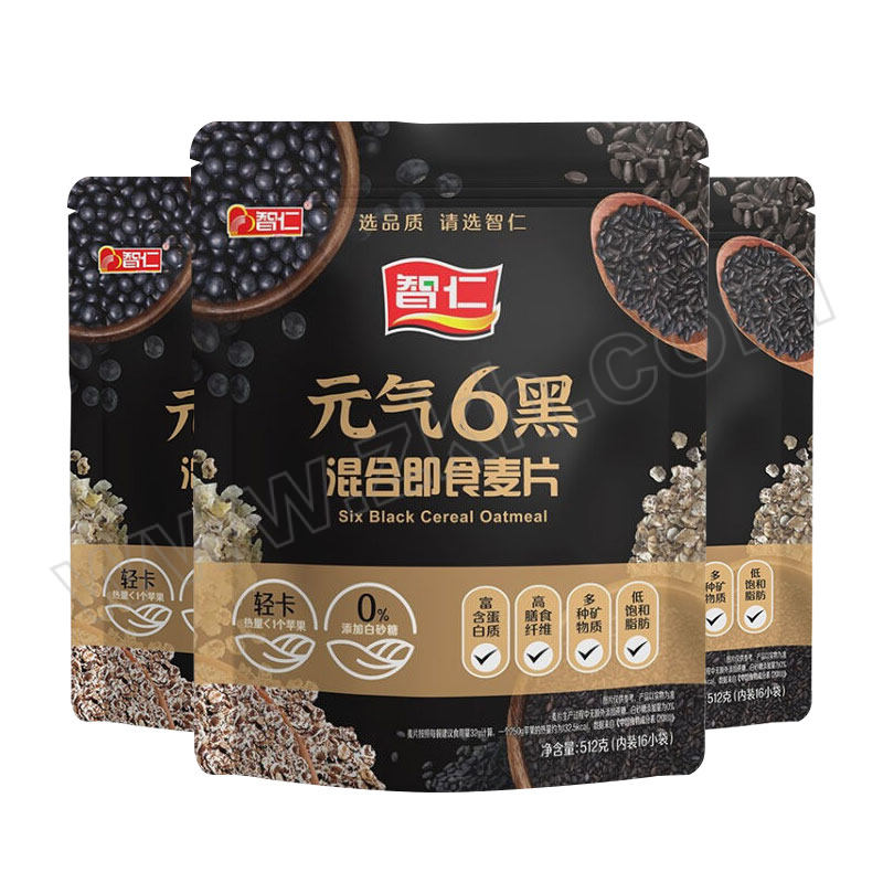 YILI/伊利 智仁元气6黑混合即食麦片 512g 1套